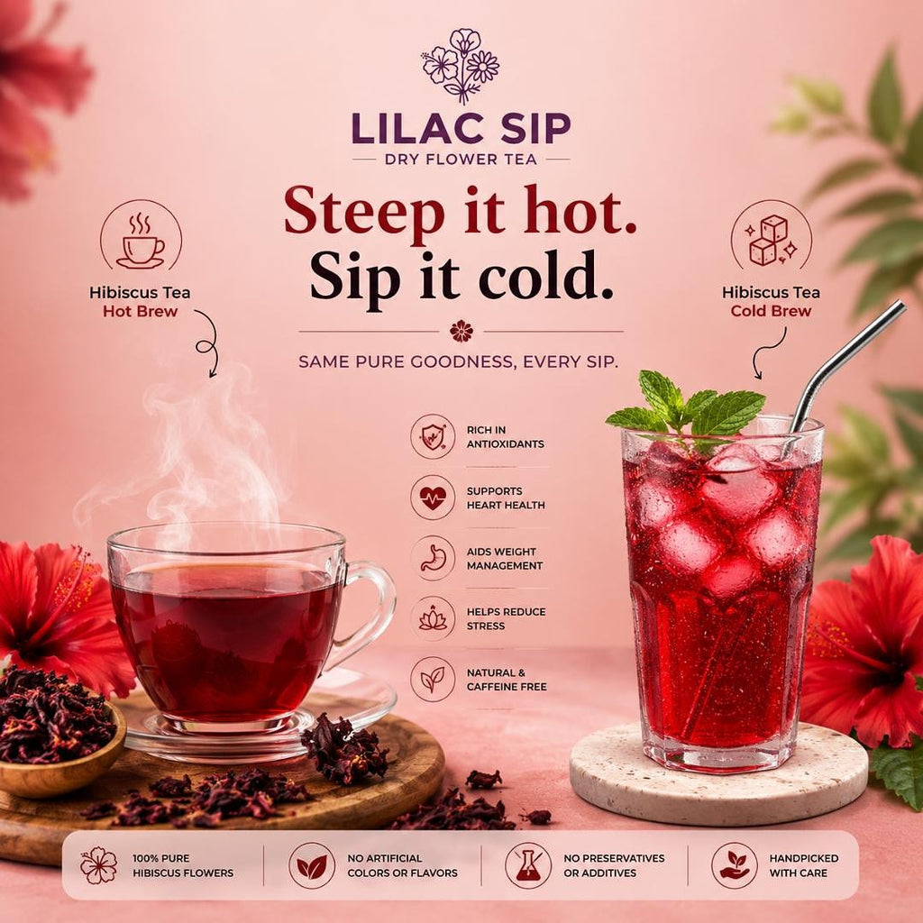 Lilac Sip Hibiscus Tea