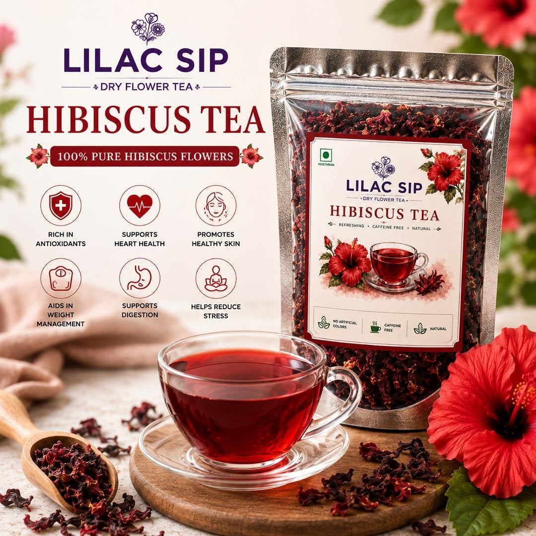 Lilac Sip Hibiscus Tea